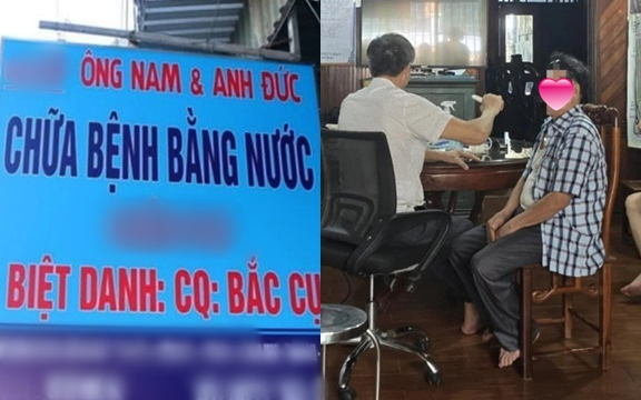 Chủ cơ sở "chữa bệnh bằng nước" khóa cổng nhốt đoàn kiểm tra