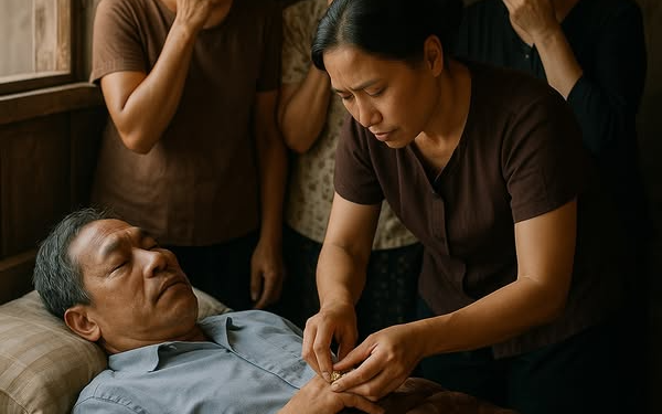 Chiếc nhẫn trên tay người đàn ông