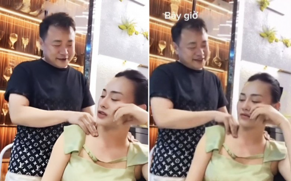 Phương Oanh được Shark Bình "hầu hạ" chuẩn bà hoàng: Bóp vai, phụ bếp không thiếu việc nào