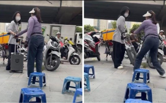 Đã xác định danh tính người phụ nữ bán nước đuổi cô gái đứng trên vỉa hè ở Hà Nội